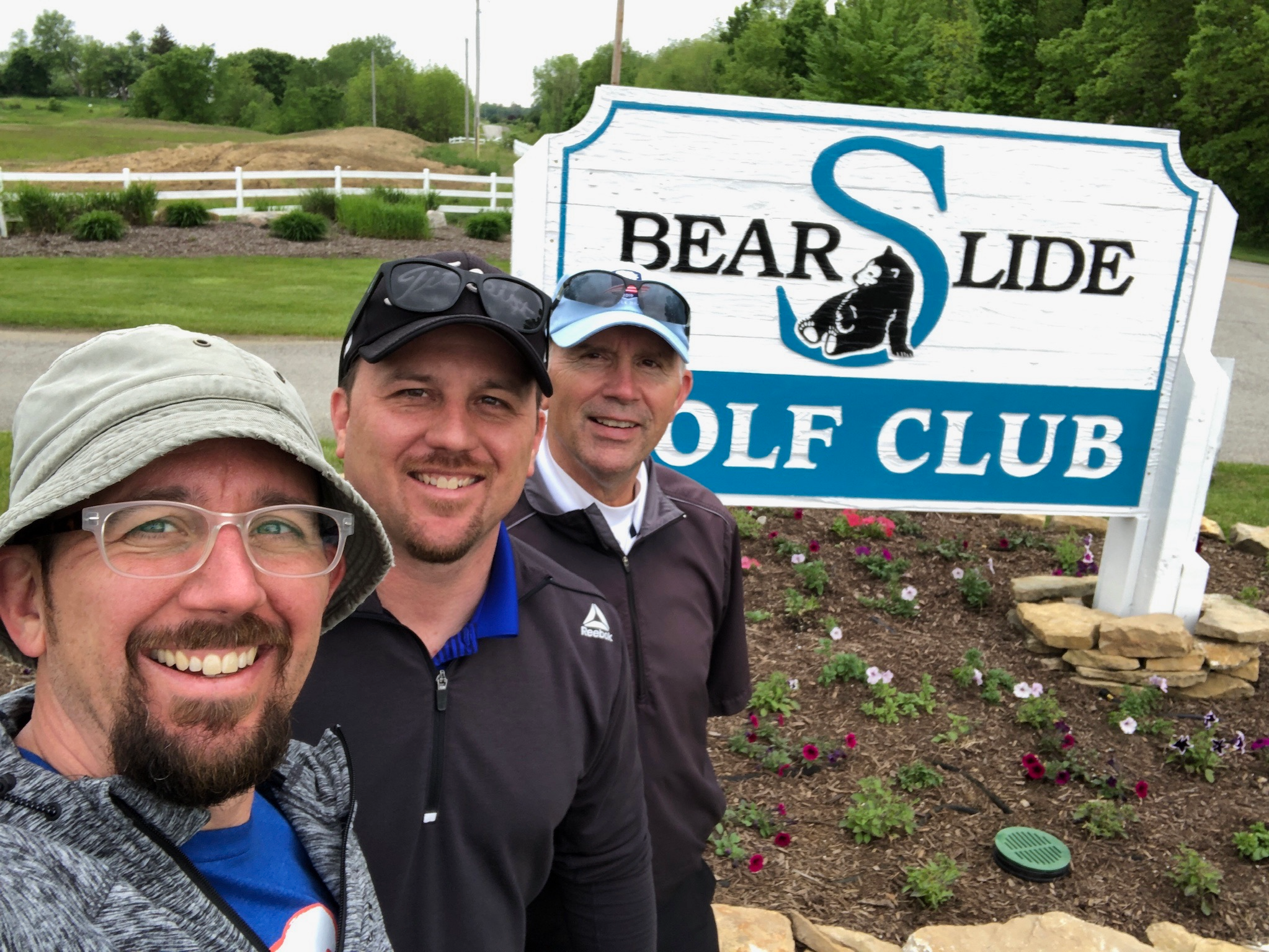 After a great round at Bear Slide.