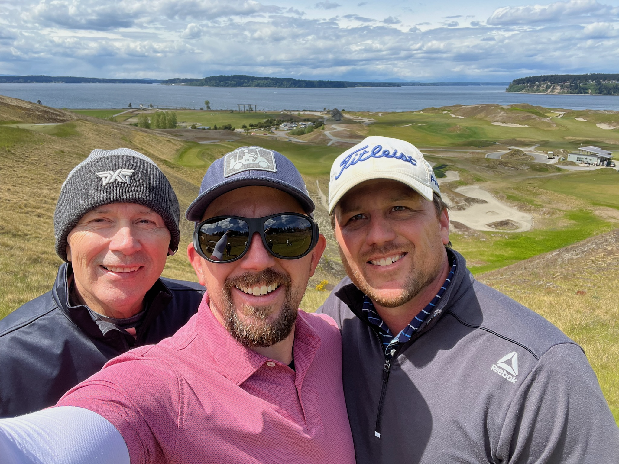 Sam at Chambers Bay with his sons.